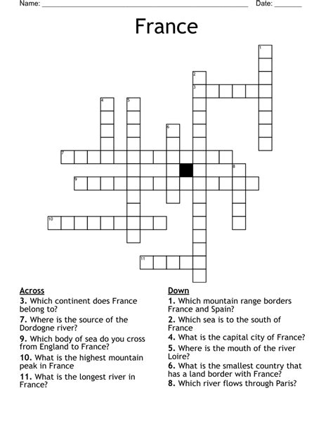 she in france crossword|what is she in france.